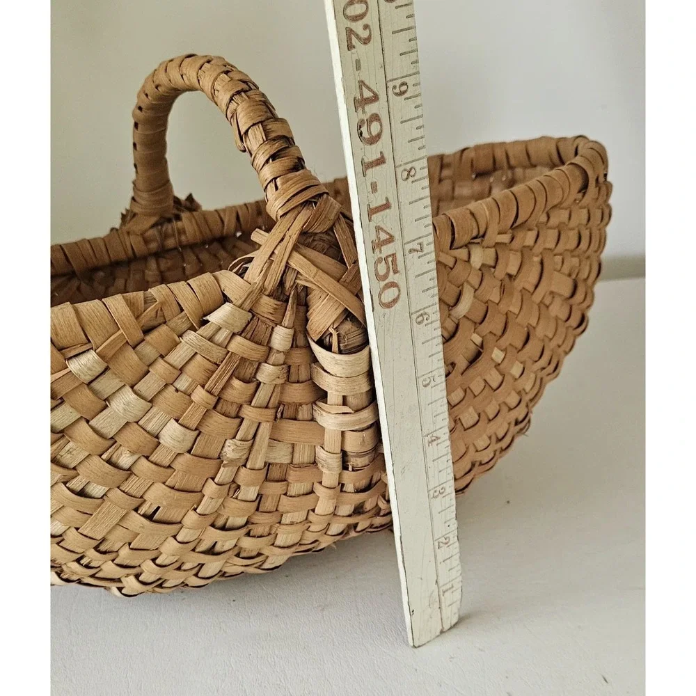 Mid Size Woven Split Ash Melon Basket 15